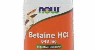 Cloridrato de Betaína HCL Now Foods funciona